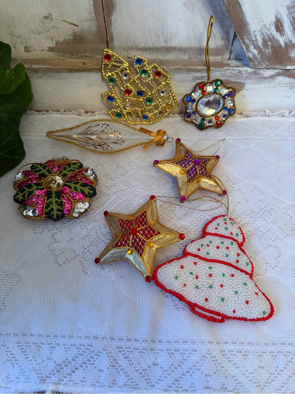 Vintage tree ornaments